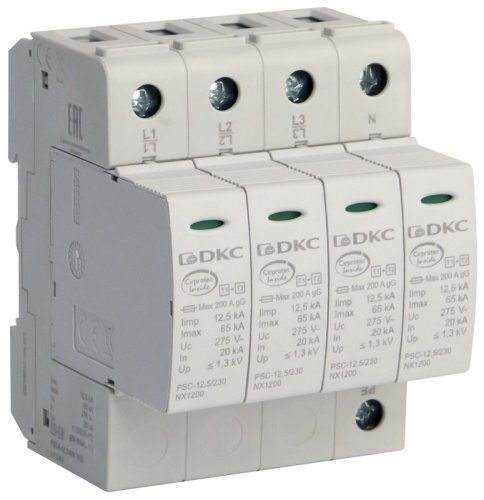 Ограничитель импульсных напряжений УЗИП DKC Jupiter 4п L1-L2-L3-N классI+II 12,5кА фото Ограничитель импульсных напряжений УЗИП DKC Jupiter 4п L1-L2-L3-N классI+II 12,5кА картинка